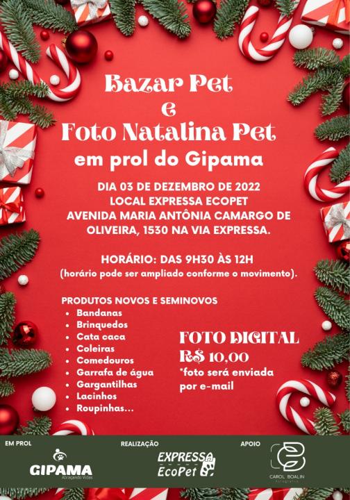 Foto 3 de 3 — Ação Beneficente: fotógrafa realiza ensaio natalino de pets em prol do Gipama